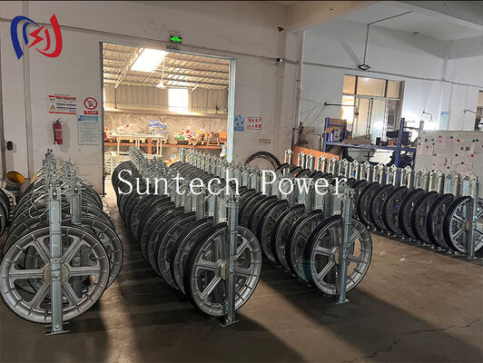 รอกร้อยสายไฟ รุ่น 822 สำหรับงานหนัก พร้อมล้อไนลอน MC สำหรับการติดตั้งสายส่งกำลังสูง