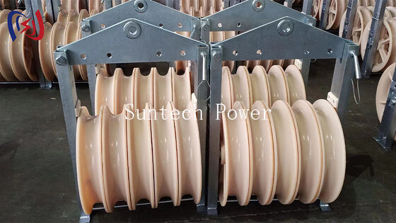 บล็อกร้อยสายไฟอนุกรม 1040 สำหรับการดึงสายส่งขนาดใหญ่แรงดึงสูง