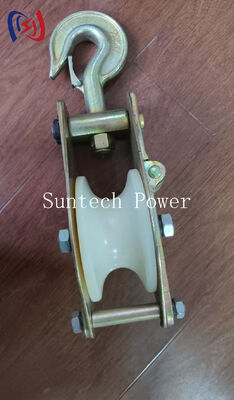 รอกยกสำหรับงานหนักพร้อมมัดเหล็กหล่อน้ำหนักพิกัด 10-200KN สำหรับการยกและเสื้อผ้า