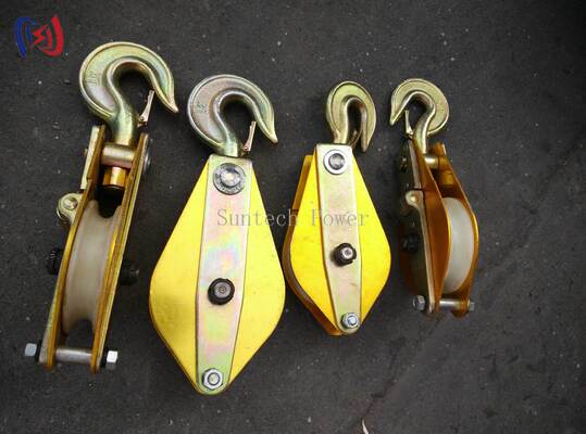 เครื่องยกอัลลูมิเนียมสลัดเบาๆ พร้อมแผ่นไนลอนและภาระปริมาณ 10-100KN สําหรับงานไฟฟ้าบนหัว