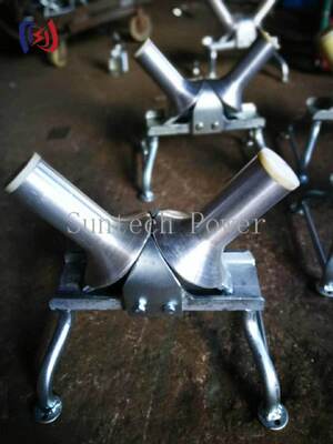 รอลเลอร์หมุนสายเคเบิลความจุ 10KN ด้วยโครงสร้างทางเดียวสําหรับการลากสายเคเบิลใต้ดิน