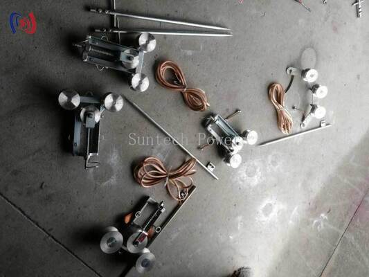 โบล็อกการก่อดินแบบมืออาชีพ 100A แม็กซ์ คอร์นที่มีกว้างด้านล่าง 50 มิลลิเมตร และวัสดุเหล็กท่อสําหรับการก่อดินไฟฟ้าที่ปลอดภัย