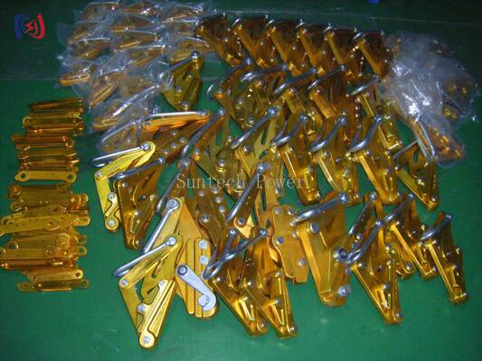 เครื่องจับตัวนําเหล็กอะลูมิเนียมที่มีแรงบรรทุกระดับ 7-80KN, 14-48mm Max Open, และจับที่ไม่เสียหายเพื่อการจัดการที่ปลอดภัย