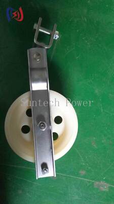 โบล็อคสตริงก์ชิวเดียวมืออาชีพที่มีความจุ 5-20KN, โบล็อคอลูมิเนียมสําหรับการติดตั้งตัวนํา LGJ25-500
