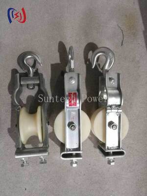 แบบอาชีพนั่งและแขวน แบบใช้งานสองครั้ง บล็อคสตริงก์ด้วยภาระเรียง 5-20KN และขนาด sheave 80x50mm สําหรับการติดตั้งสายอากาศ