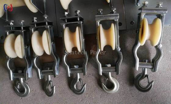 แบบอาชีพนั่งและแขวน แบบใช้งานสองครั้ง บล็อคสตริงก์ด้วยภาระเรียง 5-20KN และขนาด sheave 80x50mm สําหรับการติดตั้งสายอากาศ