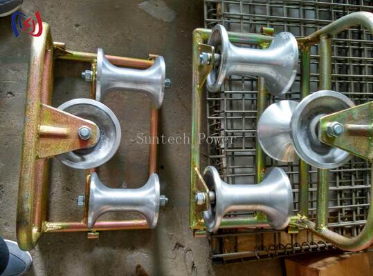 อุปกรณ์ดึงสายเคเบิลม้วนมุมแรงแรงกับภาระปริมาณ 10KN สําหรับสายเคเบิล 120-200 มม.