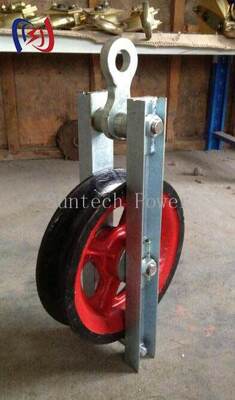 300KN ความเร็วสูงการหมุน pulley กับสแตนเลส sheave ลดการขัดแย้ง