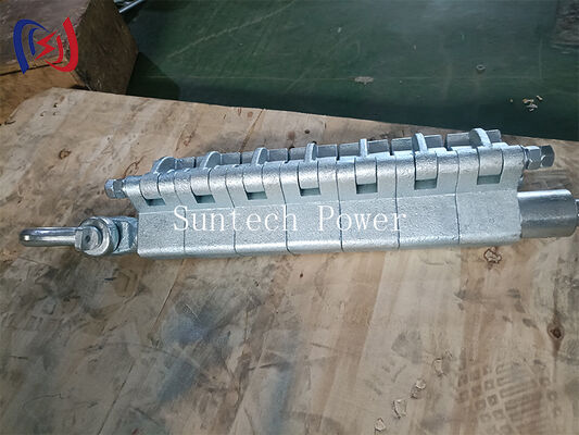 ประเภทหลายส่วนมาพร้อมกับแคลมป์พร้อมโหลดพิกัด 90-150KN และแรงบิดขันแน่น 150N.m สำหรับการร้อยสายส่ง