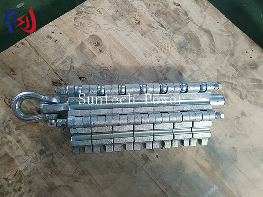 ประเภทหลายส่วนมาพร้อมกับแคลมป์พร้อมโหลดพิกัด 90-150KN และแรงบิดขันแน่น 150N.m สำหรับการร้อยสายส่ง