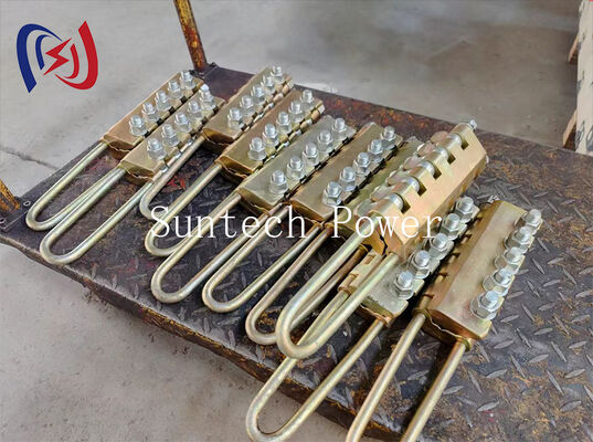 โบลท์ประเภท Anti Twist Steel Rope Gripper Come Along Clamp 20-100KN สําหรับสายการส่งสายการสตริ้งกว้าง 7-24mm