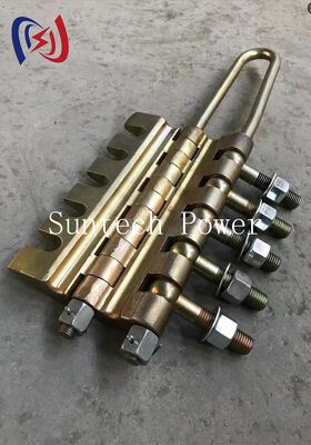 โบลท์ประเภท Anti Twist Steel Rope Gripper Come Along Clamp 20-100KN สําหรับสายการส่งสายการสตริ้งกว้าง 7-24mm