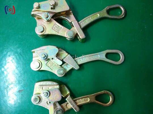 มหาวิทยาลัย Gripper Come Along Clamp สําหรับสายการส่งสายการสตริงด้วยภาระเรียง 10-30KN กว้าง 2.5-32mm และน้ําหนัก 1.3-2.8KG