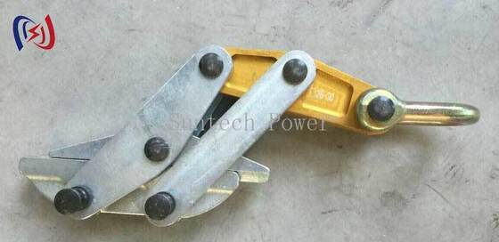 Anti Twist Steel Rope Gripper Come Along Clamp 50-200KN สําหรับสายส่งสายไฟฟ้า 11-30 มม.