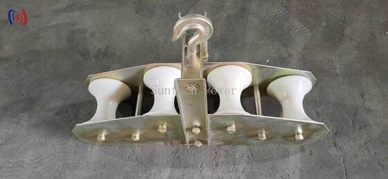 OPGW Stringing Block with 10KN Rated Load R570 Radius Bend สําหรับการติดตั้งสายไฟเบอร์ออปติก