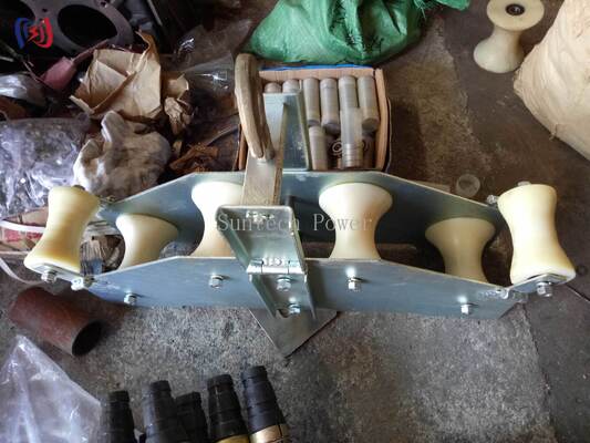 OPGW Stringing Block with 10KN Rated Load R570 Radius Bend สําหรับการติดตั้งสายไฟเบอร์ออปติก