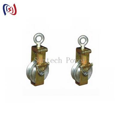 บล็อคการนําสายไฟที่มีแรงบรรทุกระดับ 30-80KN และความกว้าง 140-180mm สําหรับการทํางานบนสายฟ้า