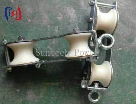 OPGW Stringing Block with 2KN Nominated Load สําหรับการติดตั้งสายไฟเบอร์ออปติก และการออกแบบแบบ double sheave