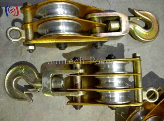 บล็อกยกเหล็กหล่อที่ทนทานพร้อมโหลดพิกัด 10KN ถึง 150KN และตัวเลือกหลายมัดสำหรับการรอกงานหนัก