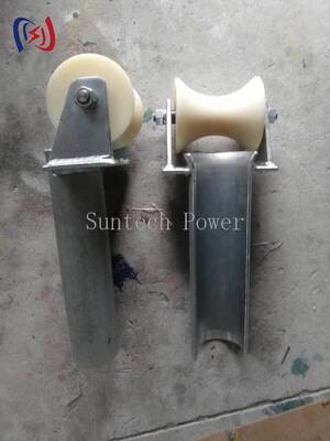 D Series Bell Mouth Cable Protection Entrance Roller 80-200mm กับล้อไนลอน MC สําหรับการเข้าสายไฟฟ้าได้เรียบร้อย