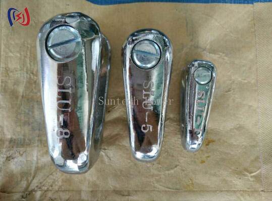 ข้อต่อยึดสำหรับสายส่งกำลังไฟฟ้า รับน้ำหนักพิกัด 10-250KN โครงสร้างเหล็กอัลลอย เคลือบสังกะสีแบบจุ่มร้อน