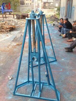 หน่วยรับรองรีลธรรมดาภาระหนักที่มีภาระขนาด 10-50KN และการปรับความสูง 450-1300mm สําหรับรีลสายเคเบิล