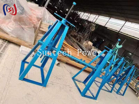 หน่วยรับรองรีลธรรมดาภาระหนักที่มีภาระขนาด 10-50KN และการปรับความสูง 450-1300mm สําหรับรีลสายเคเบิล