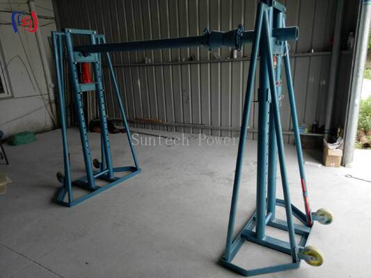 สแตนด์คลื่นเคเบิลไฮดรอลิก ด้วยภาระปริมาณ 50-300KN สําหรับกลองขนาด 2400-5000 มิลลิเมตรและกรอบเหล็กความเหนียวสูง