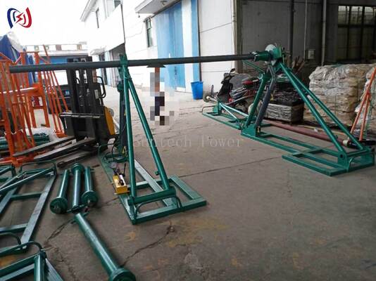 SIPZ Modular Cable Reel Stand 30-100KN ประกอบง่ายโดยไม่ต้องใช้เครื่องมือ ขาตั้งม้วนสายไฟ