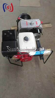 8T Tractive Force 13HP Diesel Engine Belt Drive Power Winch Cable Winch Puller for Heavy Duty Lifting
