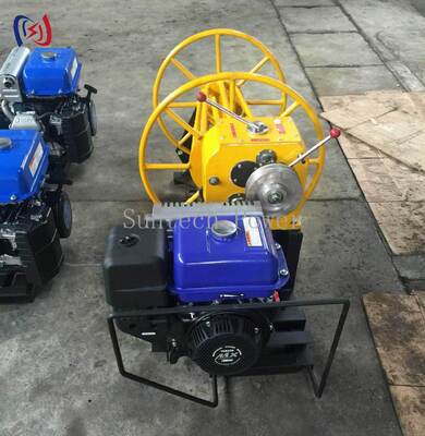 30KN Gasoline Engine Cone Take Up Machine for Fiber Optic Cable Winding and Wire Take Up