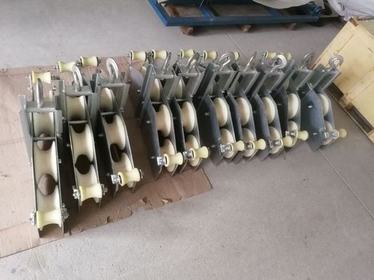 บล็อกรอกสายเคเบิลใยแก้วนำแสง 10KN OPGW Quadrant Block รวมประเภท SHZHD10