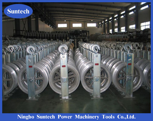 งานก่อสร้างไฟฟ้า ACSR Conductor Stringing Pulley Block
