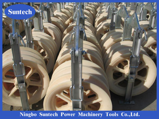 บล็อกมู่เล่ย์ร้อยสายขนาดเส้นผ่าศูนย์กลางขนาดใหญ่ 20KN Mc Nylon 660 มม