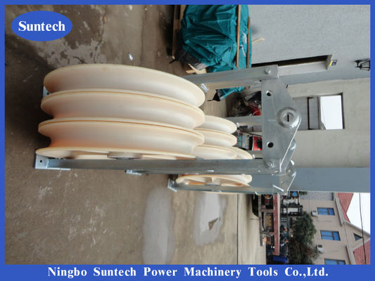 สายโสหุ้ย Single Sheave Conductor Stringing Triple Pulley Block