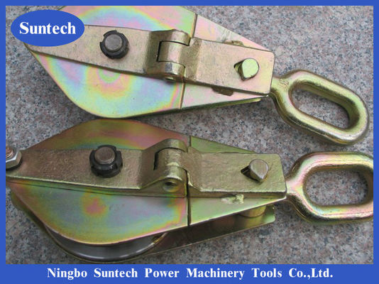 ล้อเดี่ยวเหล็ก 30KN Snatch Hoisting Block สำหรับยก