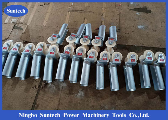 Electric Bellmouth Split Lock 80mm Cable Roller สำหรับดึงสายเคเบิล