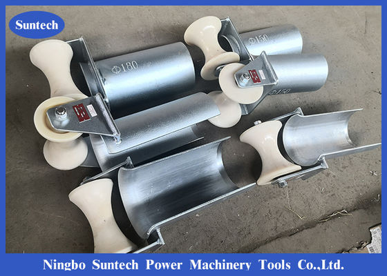 Electric Bellmouth Split Lock 80mm Cable Roller สำหรับดึงสายเคเบิล