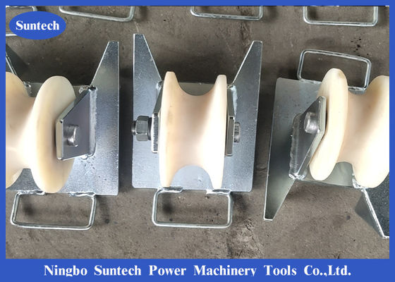 Pithead Aluminium Wheels 80mm Cable Roller Pulley สำหรับป้องกันสายเคเบิล