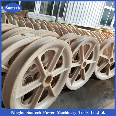 OEM ODM 660x100mm สายส่ง Nylon Sheaves สำหรับบล็อกร้อยสายตัวนำ