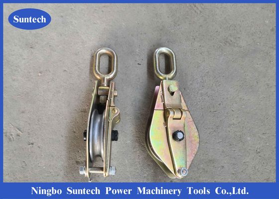 Round Eye Type 3t Cable Pulley Blocks เครื่องมือร้อยสายส่งเหล็ก