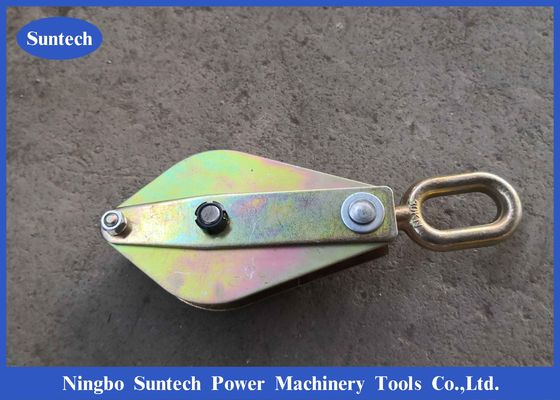 Round Eye Type 3t Cable Pulley Blocks เครื่องมือร้อยสายส่งเหล็ก
