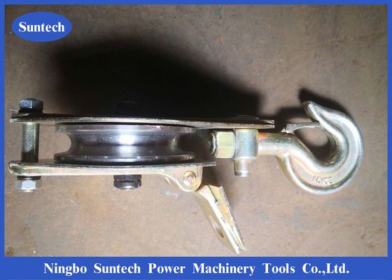 Single Sheave Tower Erection Stringing Tools บล็อกรอกเหล็กสำหรับยก / รอก