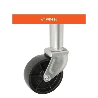 10" Travel 6" Wheel Trailer อะไหล่พร้อมน้ำหนักบรรทุก 1,000 ปอนด์