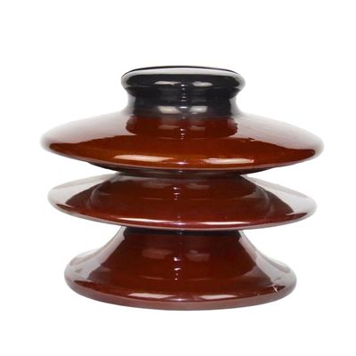 11KN 33KV Porcelain Pin Type Insulator สำหรับสายส่งไฟฟ้าเหนือศีรษะ