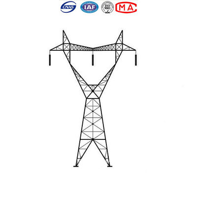 Hot Dip Galvanised Q235 Electric Power Tower For Overhead Line