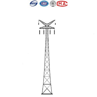 Hot Dip Galvanised Q235 Electric Power Tower For Overhead Line