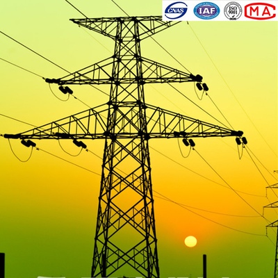 เหลี่ยมรูปกรวย 220kv River Crossing Lattice Steel Tower