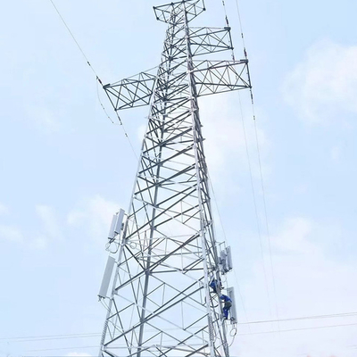 เหล็กชุบสังกะสีแบบจุ่มร้อน 500KV Transmission Line Tower