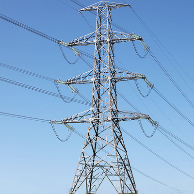 เหล็กชุบสังกะสีแบบจุ่มร้อน 500KV Transmission Line Tower
